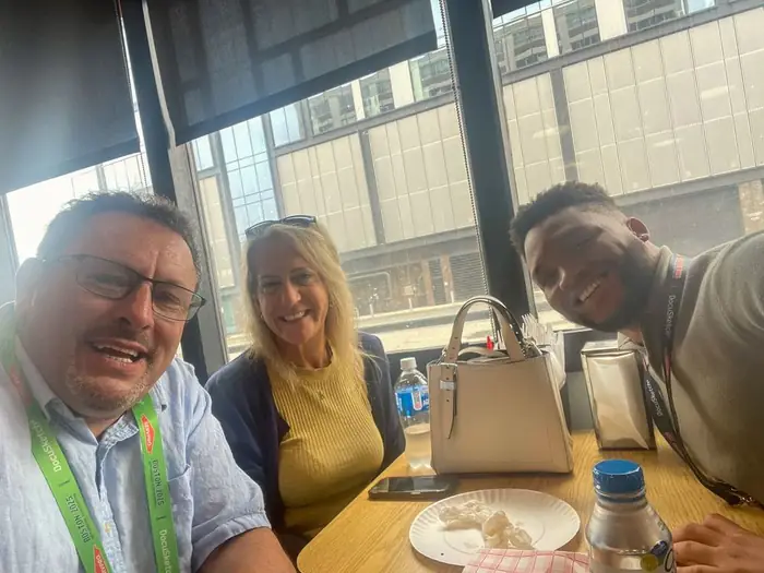 Convention lunch with franchise owner clients